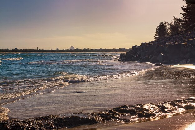 Photo scenic view of sea against sky