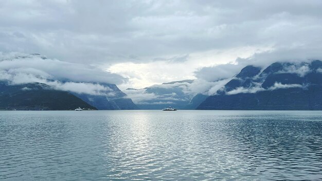 Photo scenic view of sea against sky