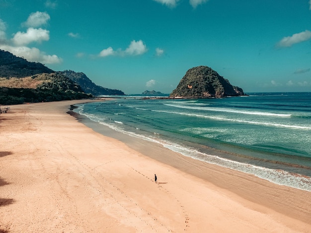 Photo scenic view of sea against sky