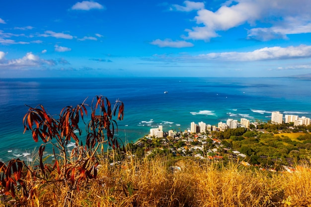 Photo scenic view of sea against sky