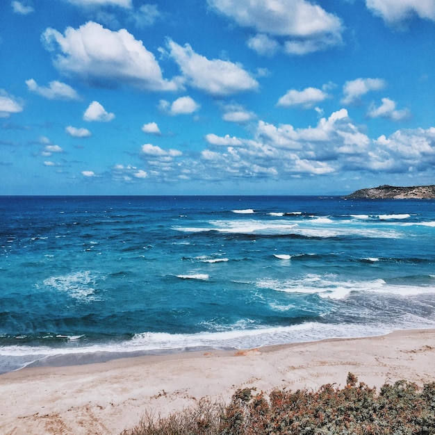 Photo scenic view of sea against sky