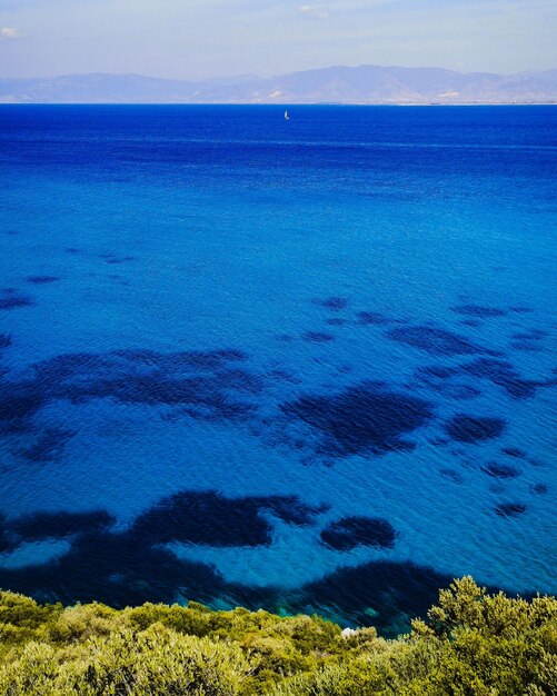 Foto vista panoramica del mare sul cielo