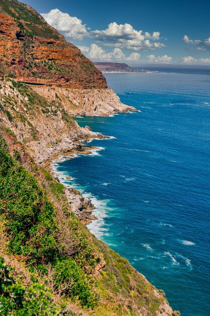 Foto vista panoramica del mare sul cielo