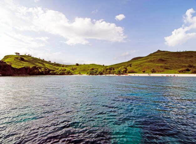 Photo scenic view of sea against sky