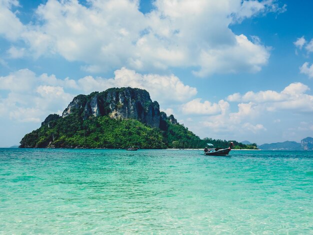 Photo scenic view of sea against sky