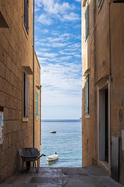 Photo scenic view of sea against sky