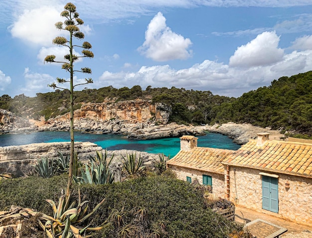 Scenic view of sea and buildings against sky