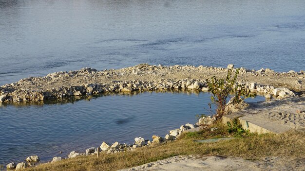 Scenic view of sea shore