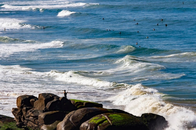 Photo scenic view of sea shore