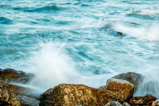 Scenic view of sea waves