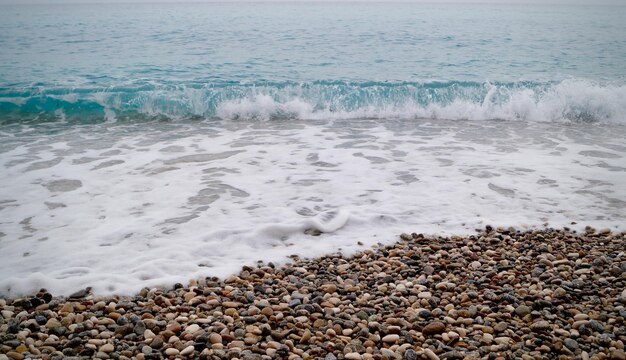 Scenic view of sea waves