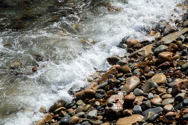 Photo scenic view of sea waves