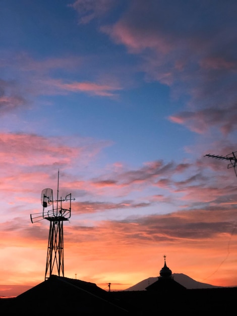 Photo scenic view of sky during sunset