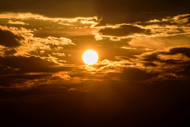 Photo scenic view of sky during sunset