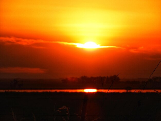 Scenic view of sky during sunset