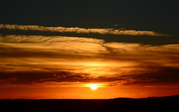 Photo scenic view of sky during sunset