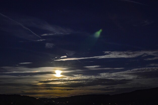 Scenic view of sky at night