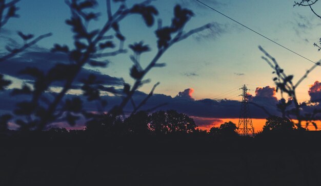 Photo scenic view of sky at sunset