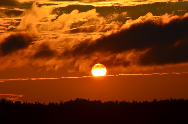 Scenic view of sky during sunset