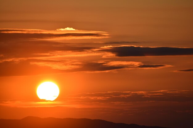 Scenic view of sky at sunset