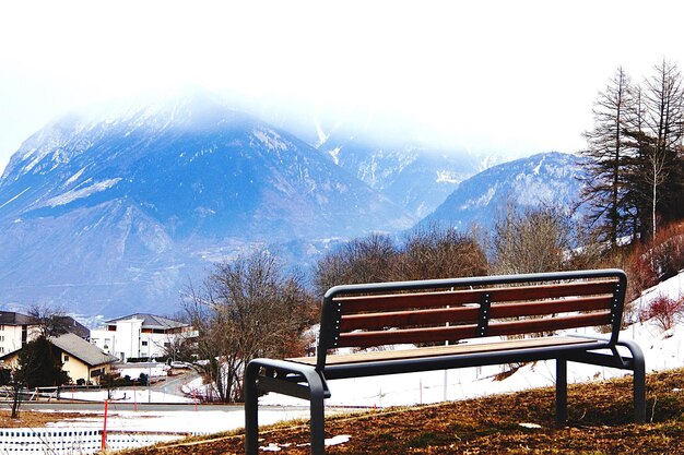 Scenic view of snow against sky