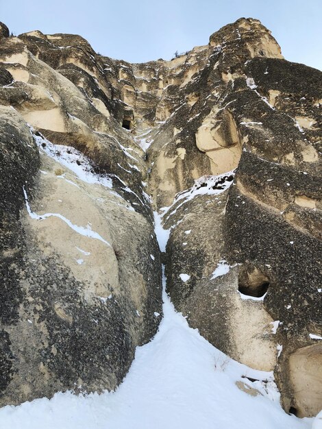 Scenic view of snow covered mountain