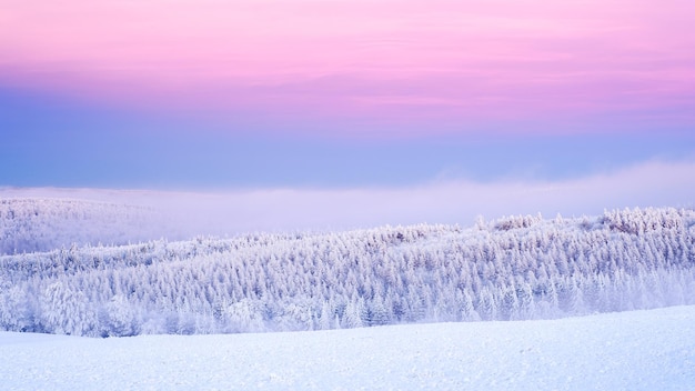 scenic view of snow field against sky during sunset