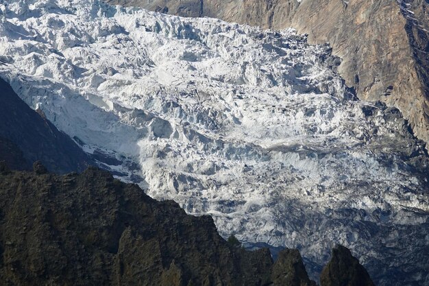 Scenic view of snowcapped mountain