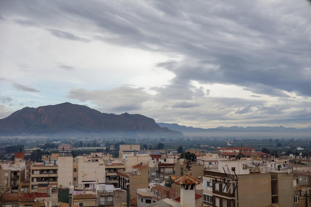 Photo scenic view of the spanish city of bigastro