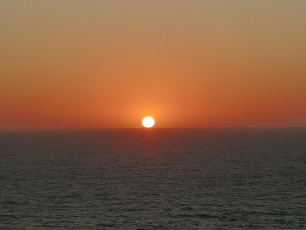海上の日没の風景