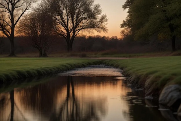 Photo scenic view of sunset over seagreece