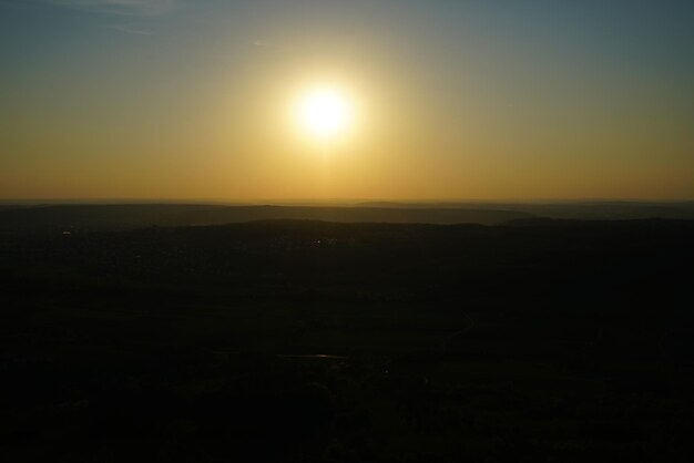 Photo scenic view of sunset