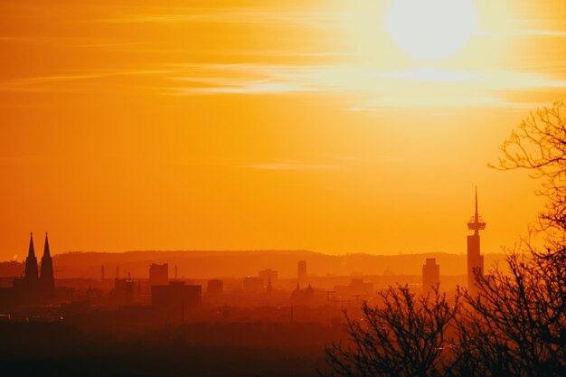 Scenic view of sunset