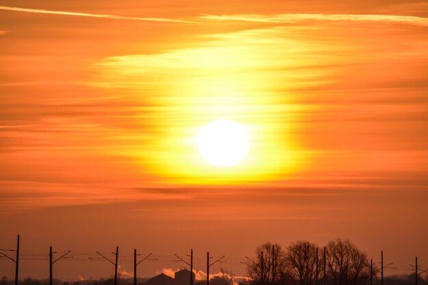 Scenic view of sunset