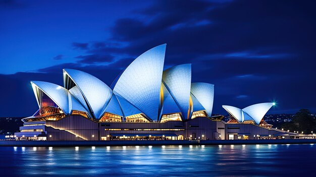 Photo scenic view of sydney opera house