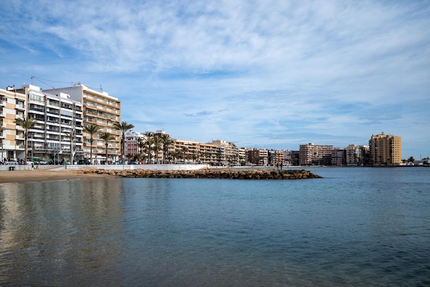 Scenic view of Torrevieja Spain under clear blue sky