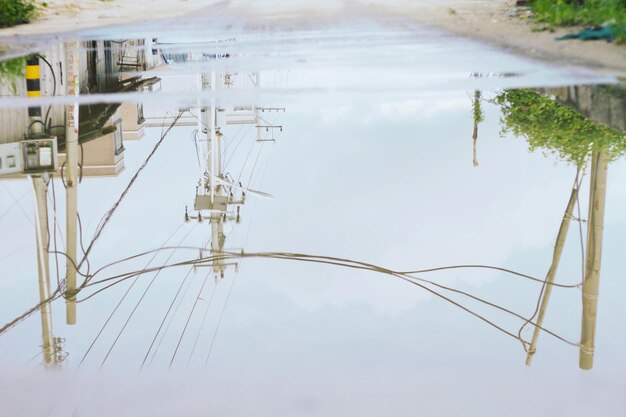 Foto vista panoramica dell'acqua contro il cielo