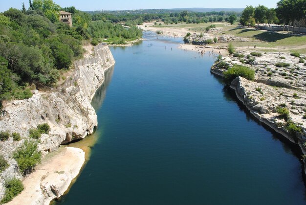 Foto la vista panoramica dell'acqua