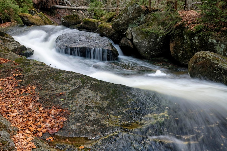 Фотография красивый вид на водопад