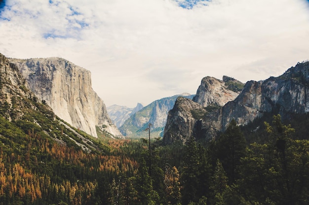 scenic view of yosemite national park