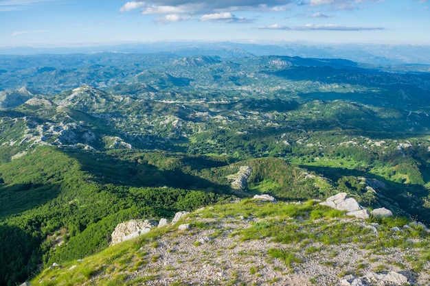 The scenic viewpoint is at the top of a high mountain