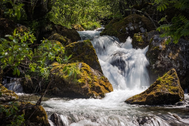 Scenic Waterfall near Stryn Vestland County Norway