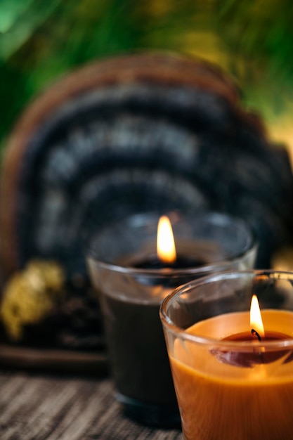 Scented Brown Aromatic Candles