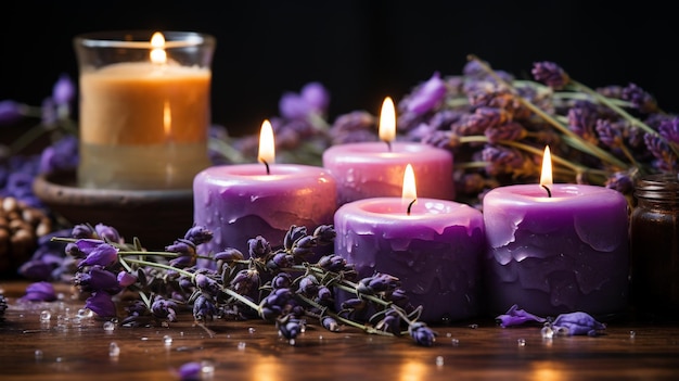 scented candle HD 8K wallpaper Stock Photographic Image