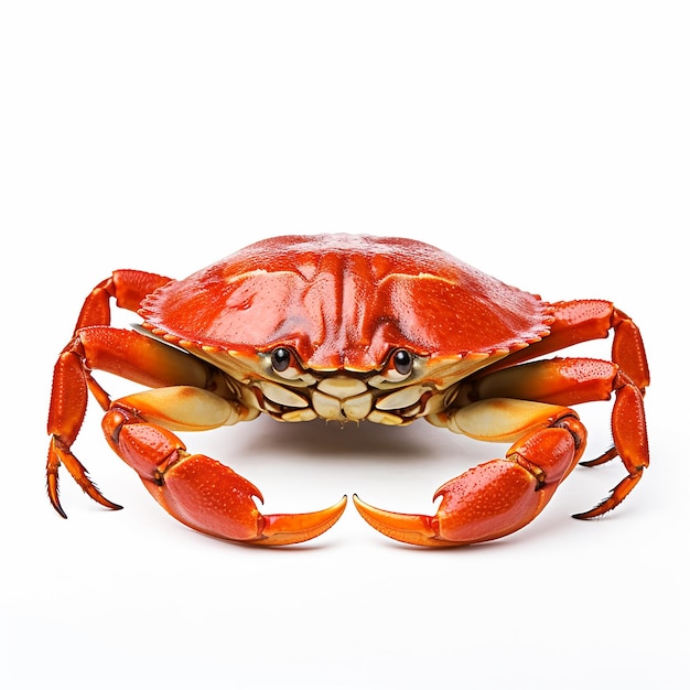 Schaduwloze krab op wit