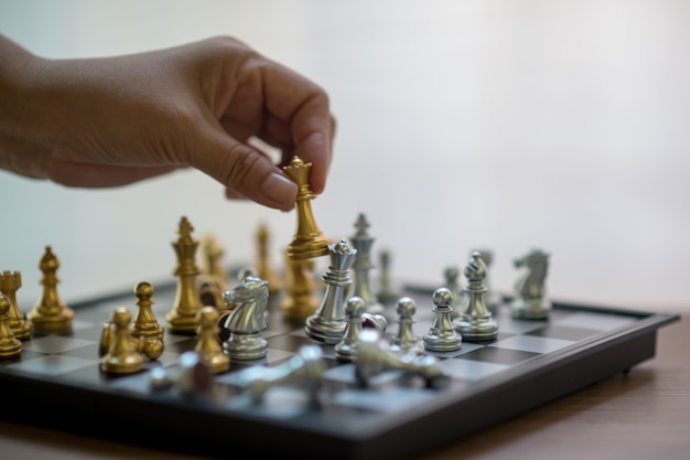 Schaken, schaakcompetitie, winnen in schaak, overwinningsspel van competitie
