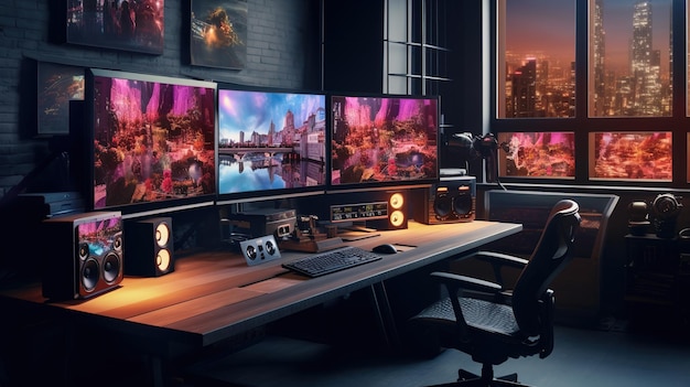 Schattig 3D behang esthetisch desktop behang 8k Fotografie achtergrond