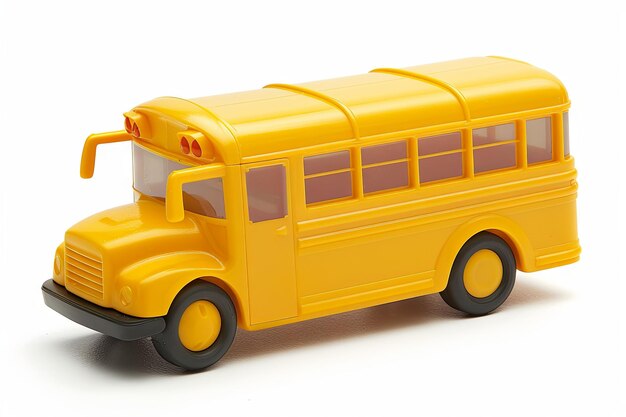 schattig gele schoolbus speelgoed voor kinderen generatieve AI