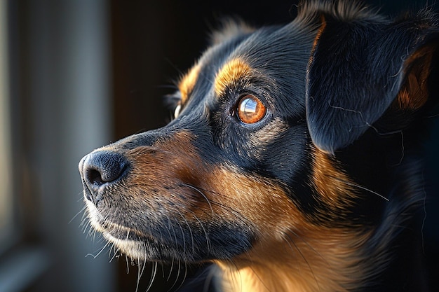 schattig hondportret behang