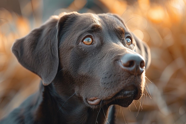 schattig hondportret behang